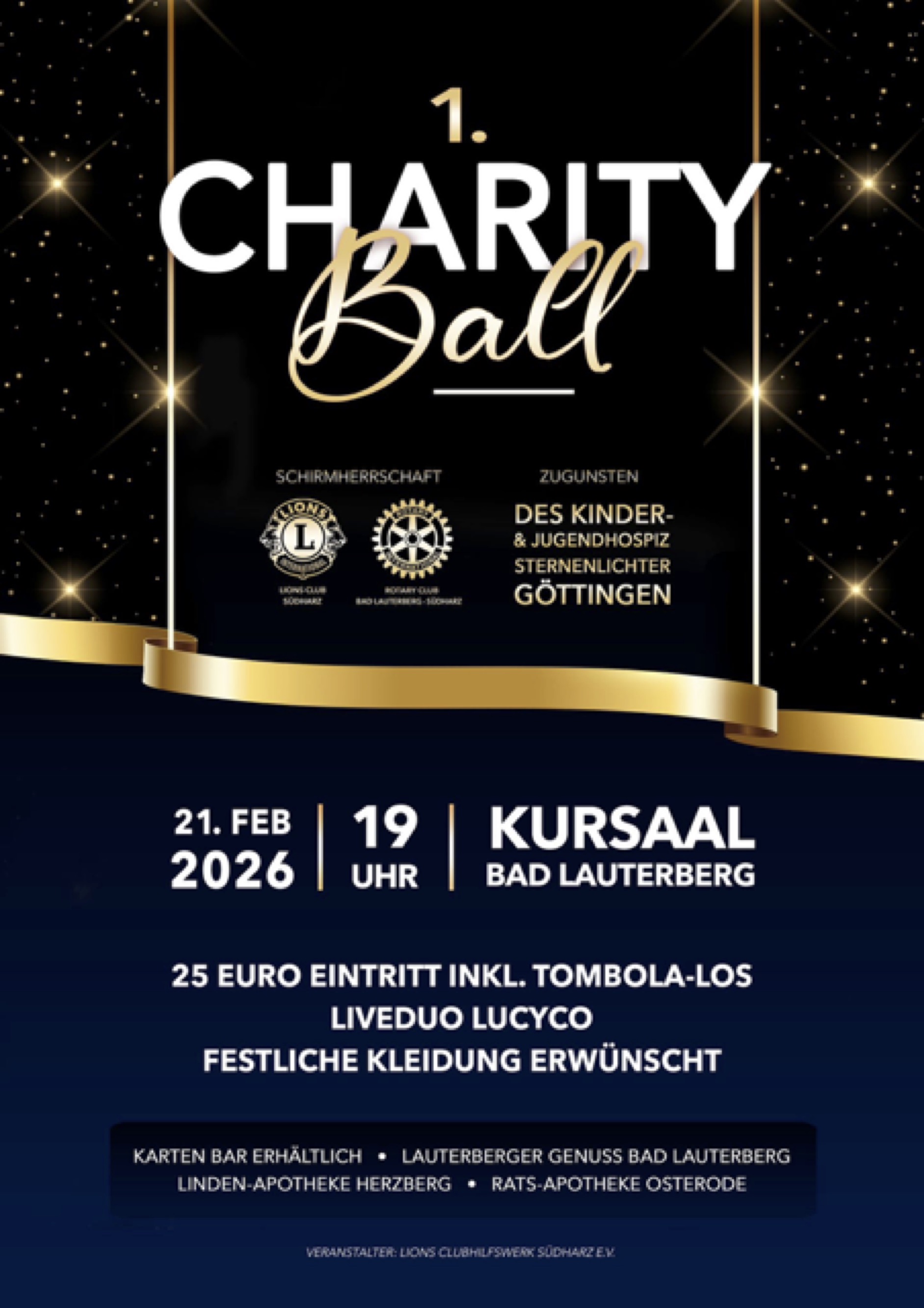 Plakat zum Charity-Ball 2026