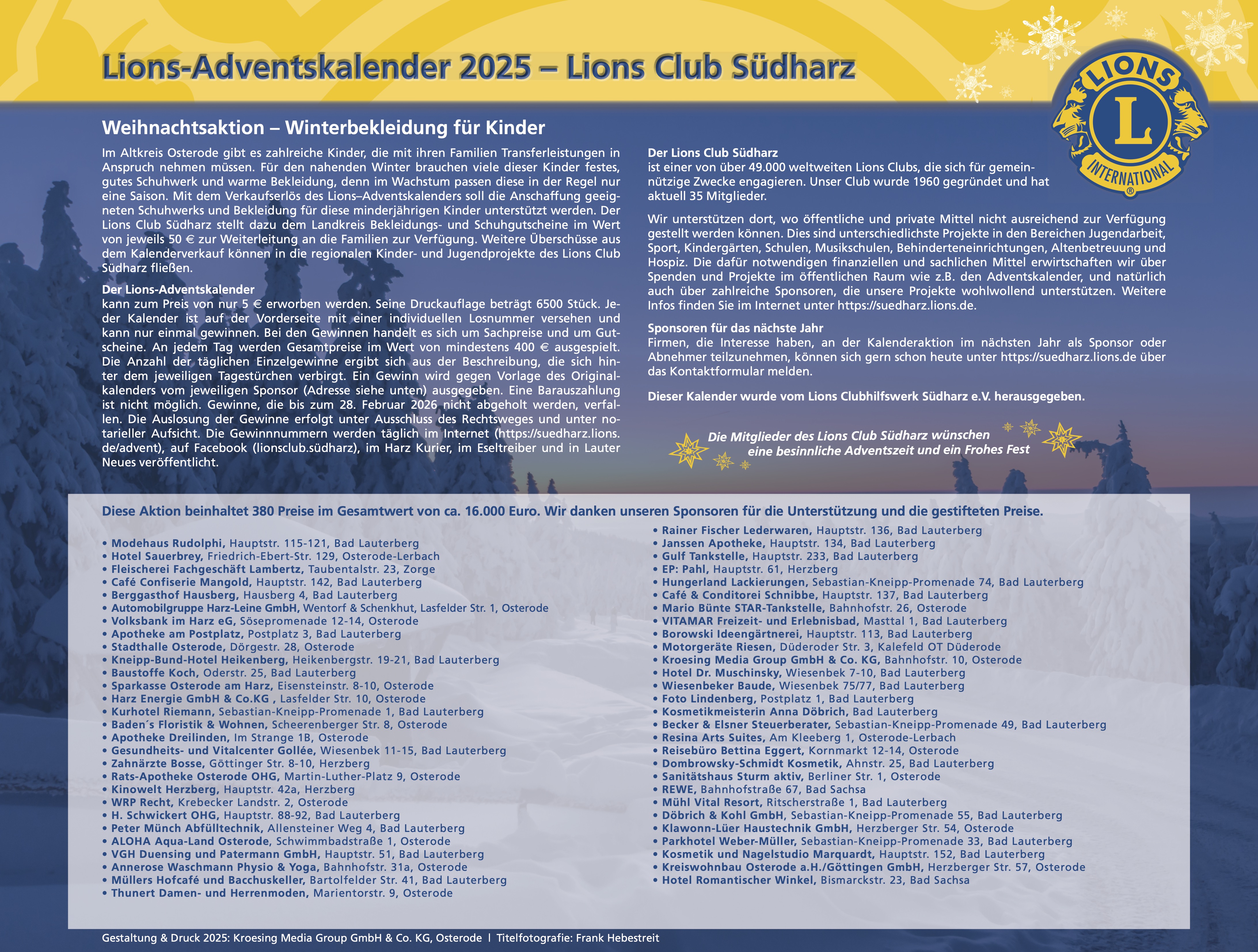 Rückseite Adventskalender 2025