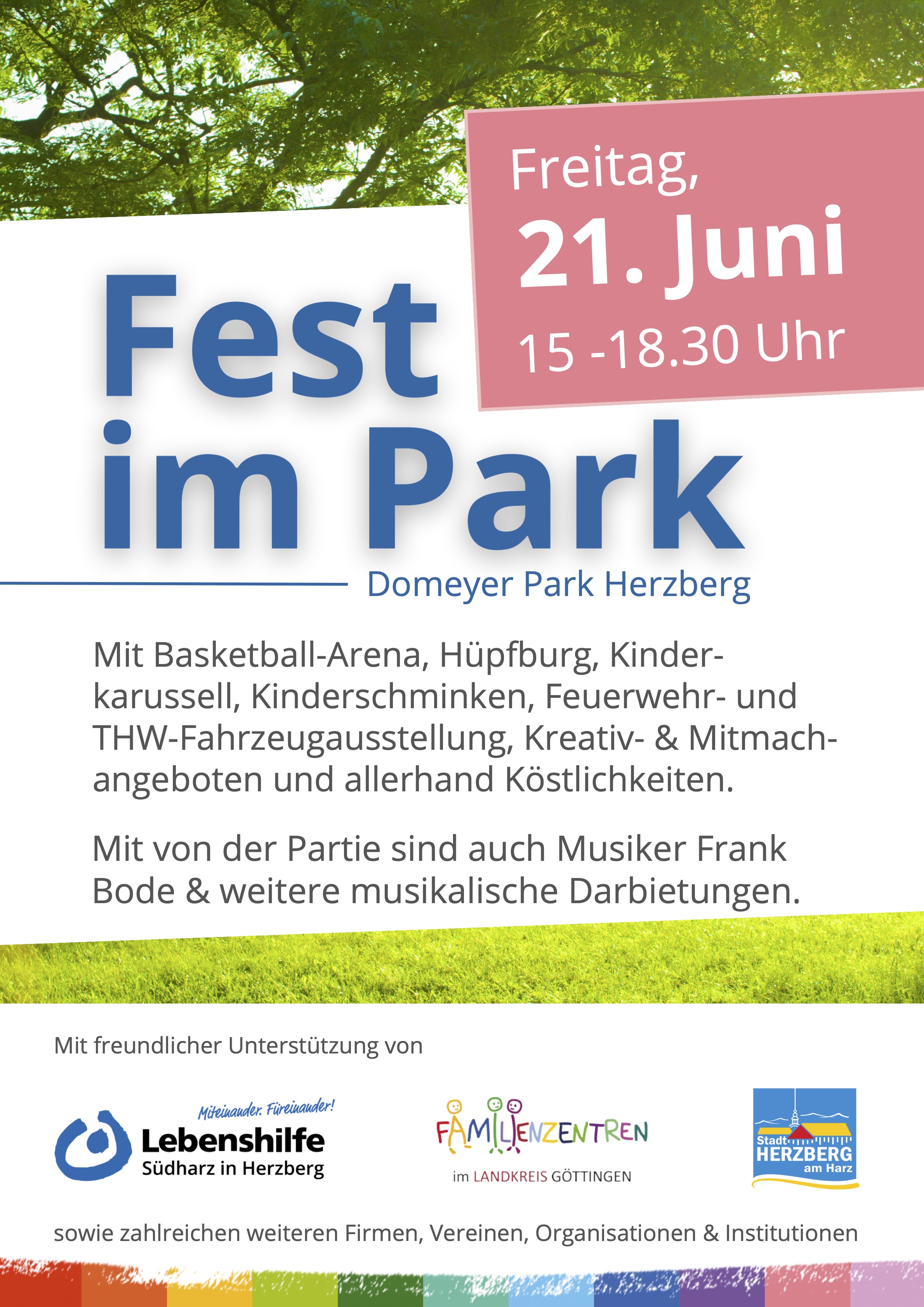 Plakat "Fest im Park"