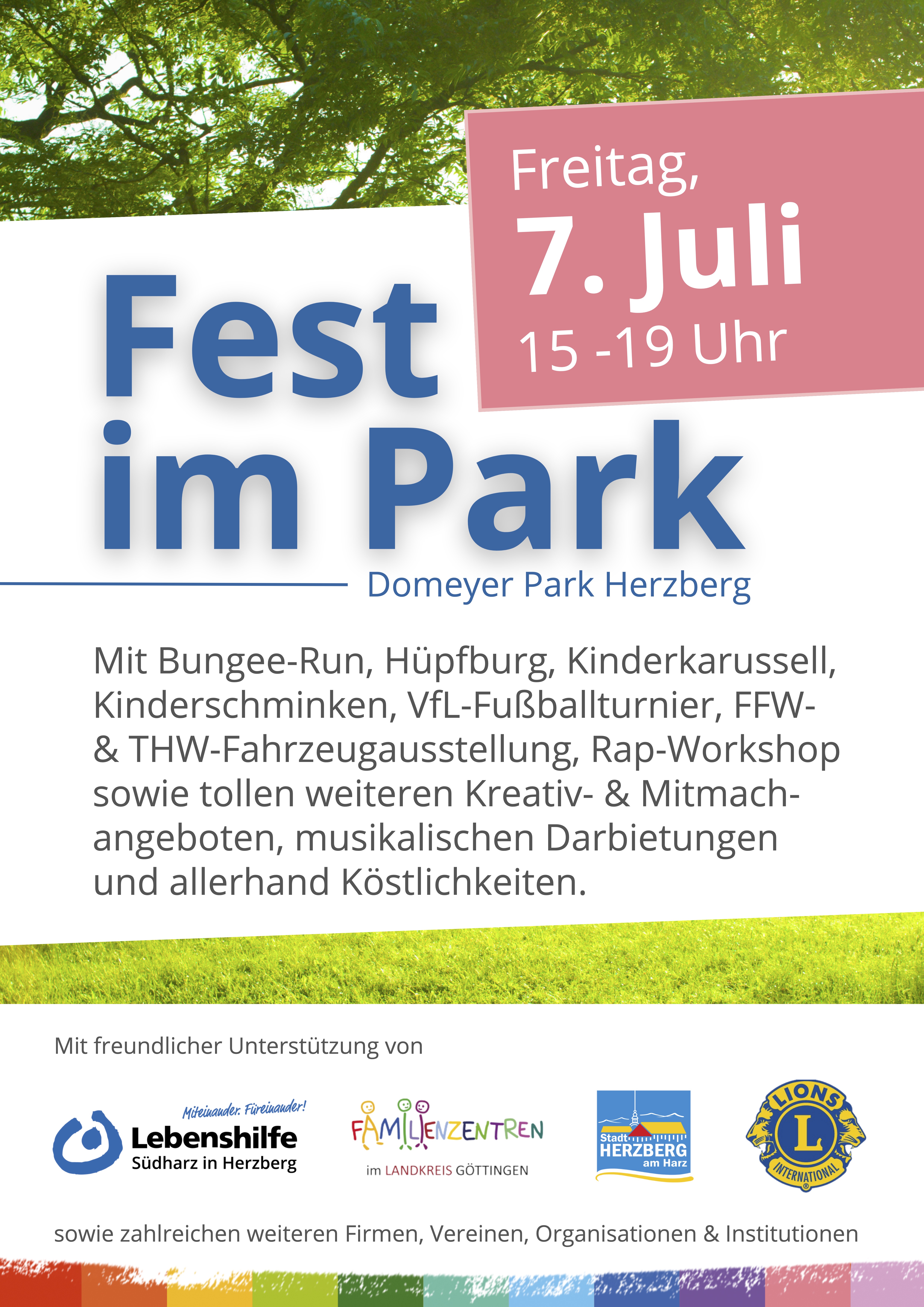 Plakat "Fest im Park"