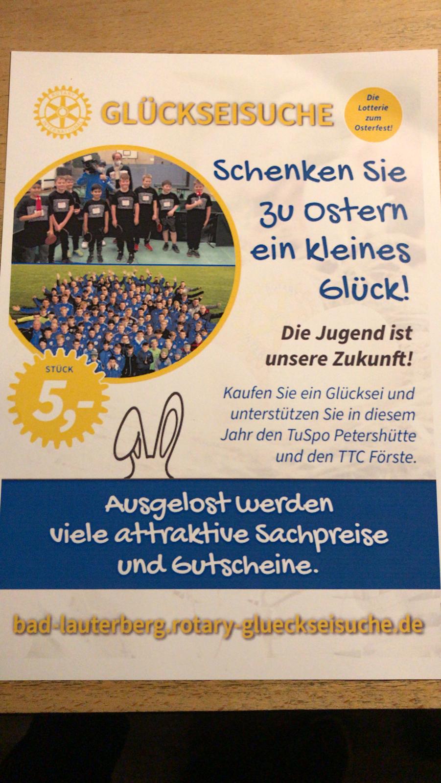 Flyer Glückseier-Aktion 2022