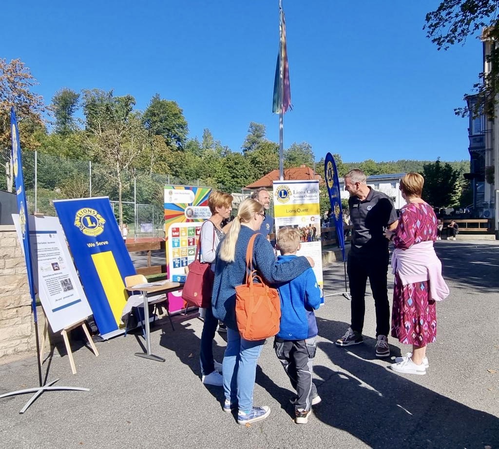 Infostand beim Schulfest des Pädagogiums